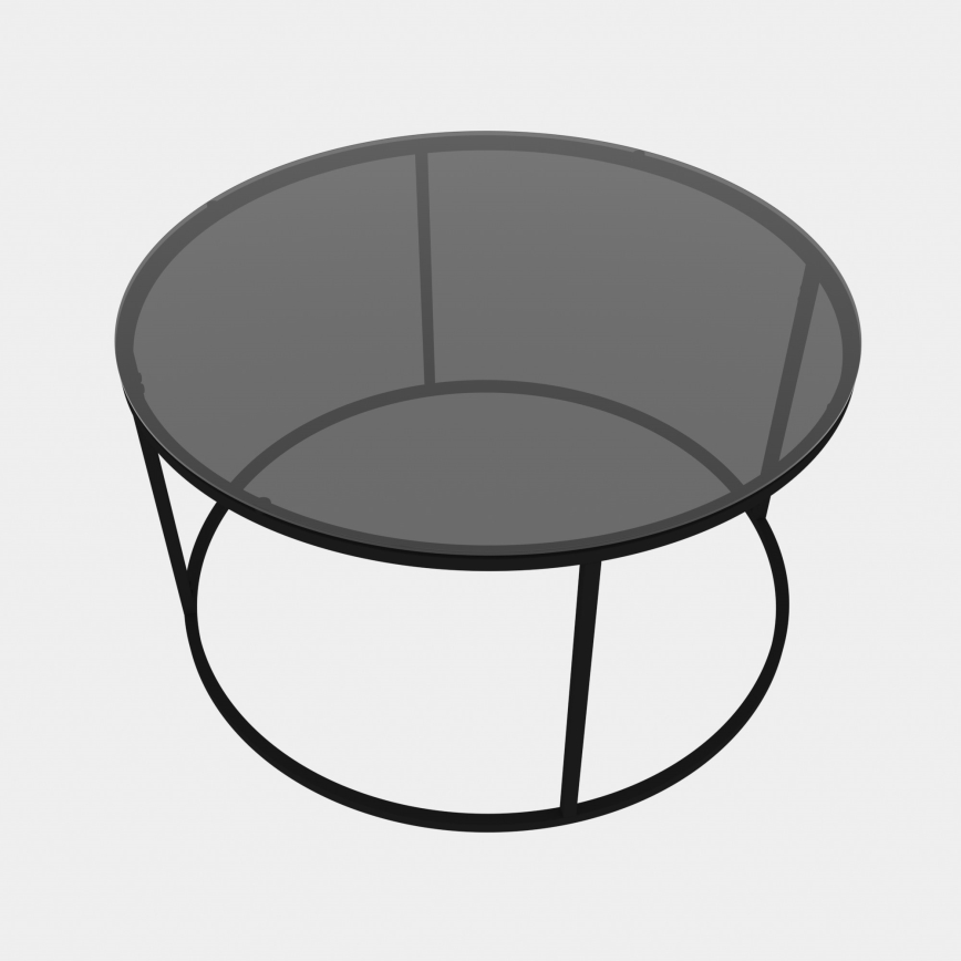 Couchtisch STARTIS 60x43 cm schwarz