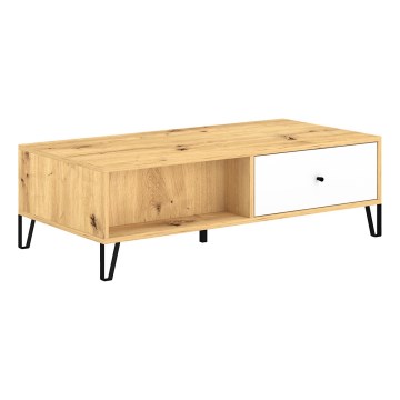 Couchtisch SULA Artisan-Eiche/Weiß