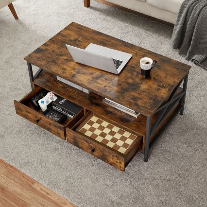Couchtisch TOREN Braun/Schwarz