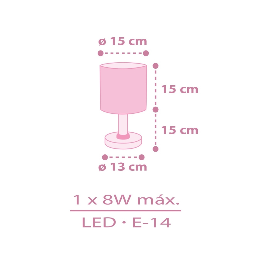 Dalber 42491N - LED-Kinderlampe FAIRY DREAMS 1xG4/4W/230V rosa