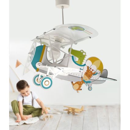 Dalber 54542 - Kinder-Deckenleuchte LITTLE CROCODILE 1xE27/15W/230V