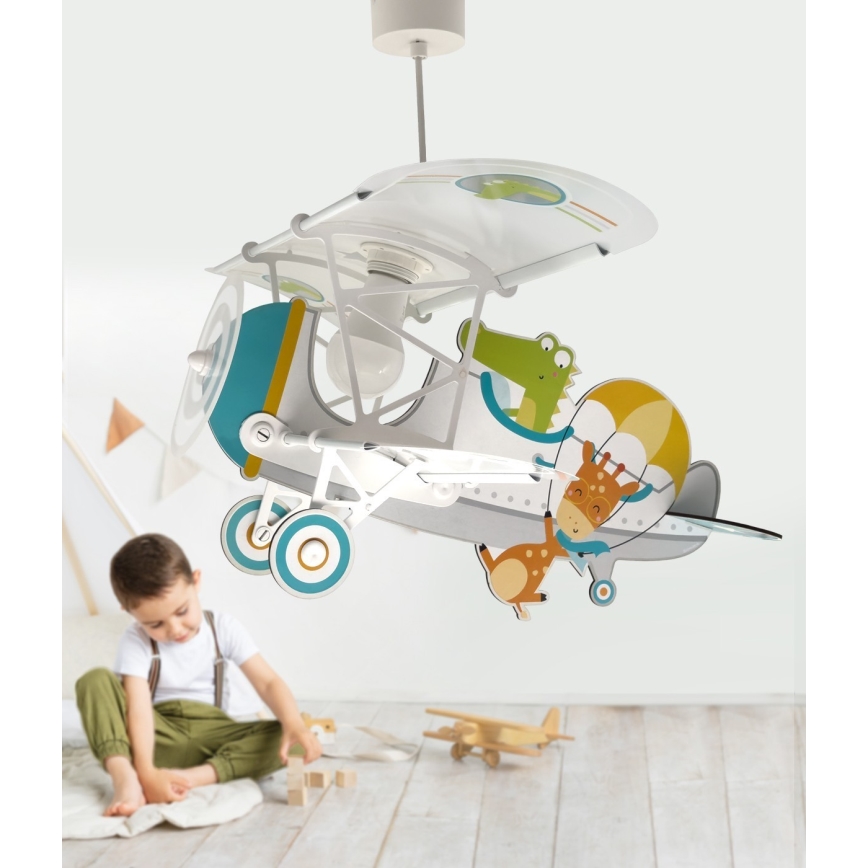 Dalber 54542 - Kinder-Deckenleuchte LITTLE CROCODILE 1xE27/15W/230V