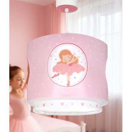 Dalber 60912 - Kinder-Deckenleuchte PRINCESS DANCE 1xE27/15W/230V rosa