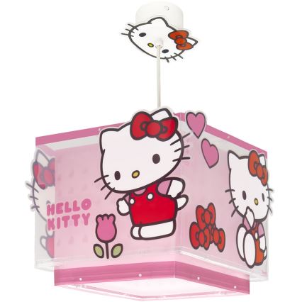 Dalber 73262 - Kinder-Deckenleuchte HELLO KITTY 1xE27/15W/230V rosa
