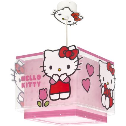 Dalber 73262 - Kinder-Deckenleuchte HELLO KITTY 1xE27/15W/230V rosa