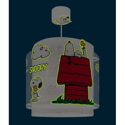 Dalber 76302 - Kinder-Deckenleuchte SNOOPY 1xE27/15W/230V weiß/rot