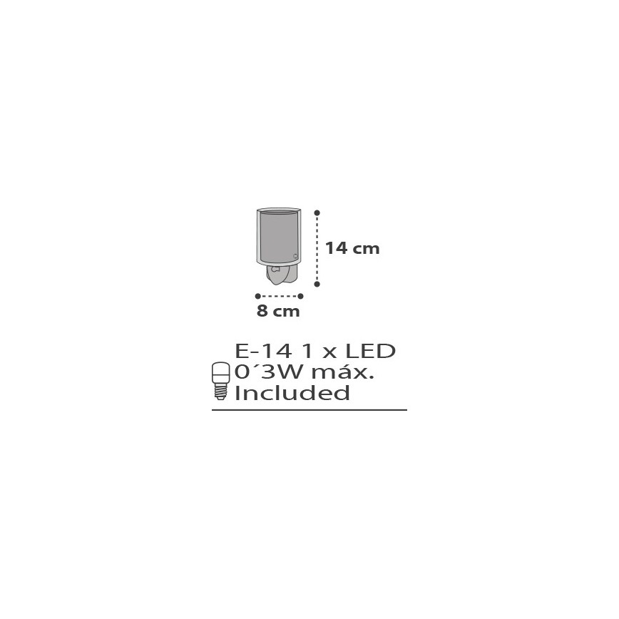 Dalber D-41415E - LED-Stecklampe CLOUDS 1xE14/0,5W/230V