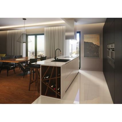 Deante BCA_B64M - Küchenarmatur ASTER, schwarz/messing