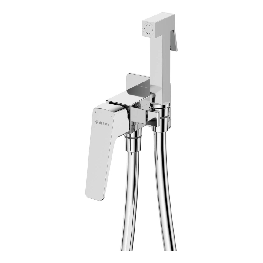 Deante BQL_034M - Bidetarmatur mit Brause zur Unterputzmontage BLUR, glänzender Chrom