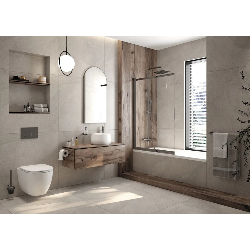 Deante CGRD6ZPW - Hängendes WC mit SoftClose-Sitz ROUND Keramik/Weiß