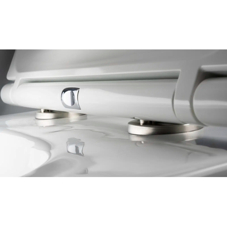 Deante CGRD6ZPW - Hängendes WC mit SoftClose-Sitz ROUND Keramik/Weiß