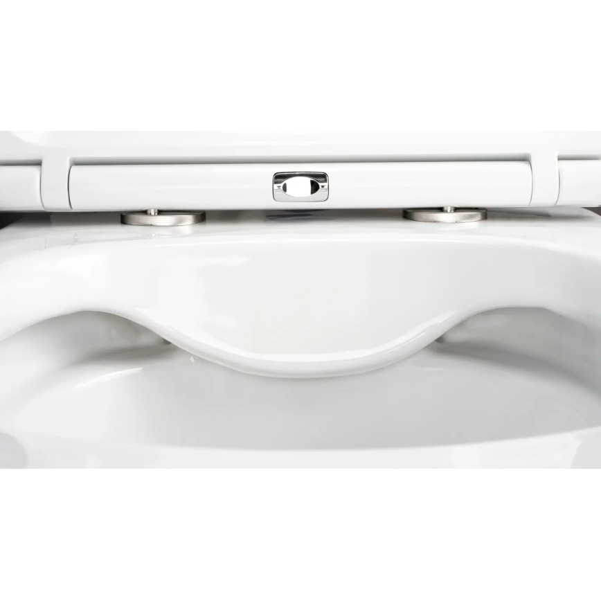 Deante CGRD6ZPW - Hängendes WC mit SoftClose-Sitz ROUND Keramik/Weiß