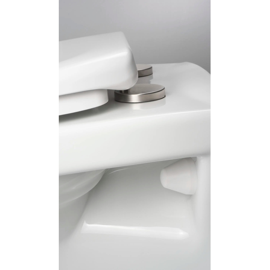 Deante CMOD6SPW - Wandhängendes WC mit SoftClose-WC-Sitz BORO, Keramik/Weiß