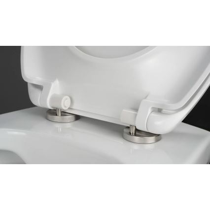 Deante CMOD6SPW - Wandhängendes WC mit SoftClose-WC-Sitz BORO, Keramik/Weiß