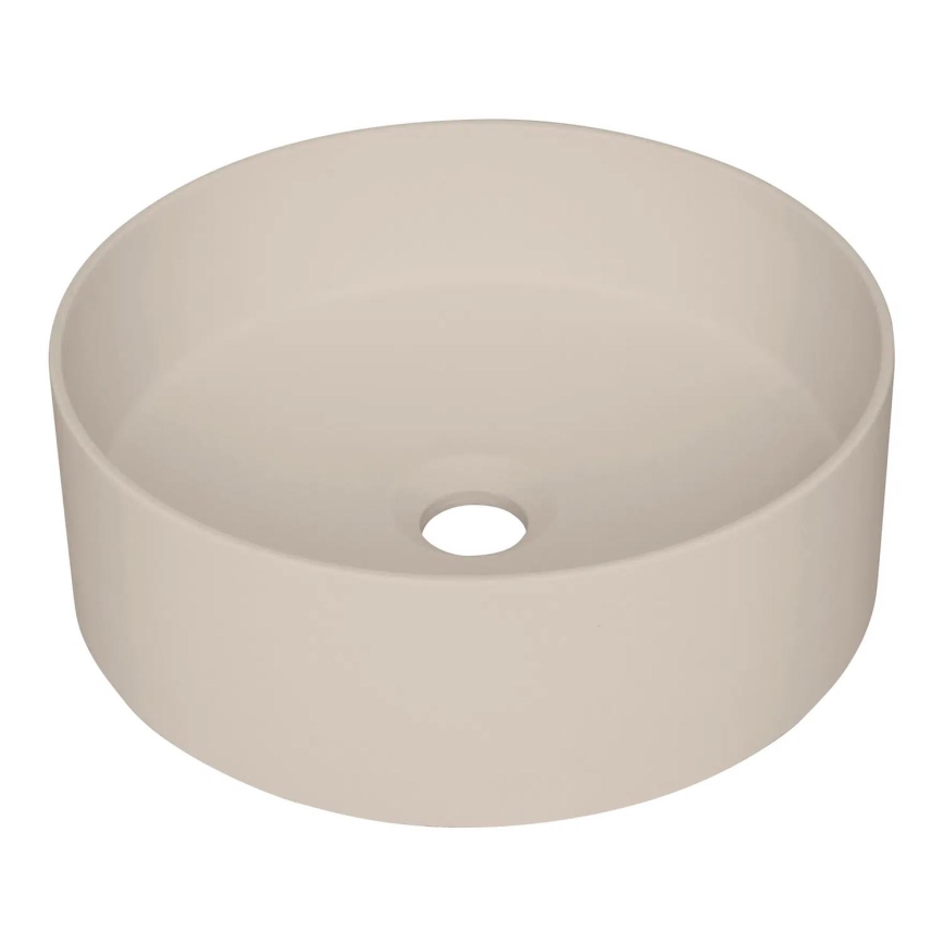 Deante CQS_5U4S - Aufsatzwaschbecken SILIA Ø 36 cm Granit/Beige