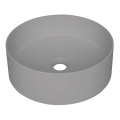Deante CQS_SU4S - Aufsatzwaschbecken SILIA Ø 36 cm Granit/Metallic-Grau
