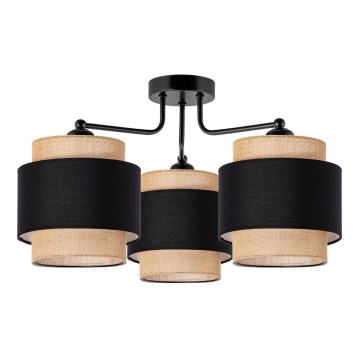 Deckenleuchte 3xE27/60W/230V Beige