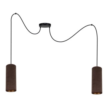 Deckenleuchte an Kabel AVALO 2xE27/60W/230V Spinne Braun/Kupfer