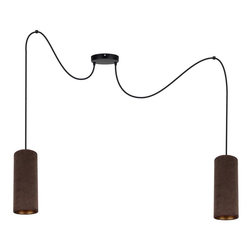 Deckenleuchte an Kabel AVALO 2xE27/60W/230V Spinne Braun/Kupfer