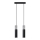 Deckenleuchte an Kabel BORGIO 2xGU10/40W/230V Beton/Metall Schwarz