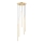 Deckenleuchte an Kabel COLLET 5xG9/40W/230V Ø 30 cm goldfarben