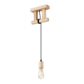 Deckenleuchte an Kabel LEON 1xE27/60W/230V Buche