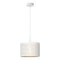 Deckenleuchte an Kabel LOFT SHADE 1xE27/60W/230V Ø 25 cm Weiß/Gold