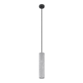 Deckenleuchte an Kabel LUVO 1xGU10/40W/230V Beton/Schwarz