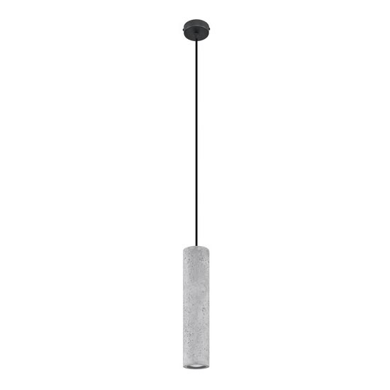 Deckenleuchte an Kabel LUVO 1xGU10/40W/230V Beton/Schwarz