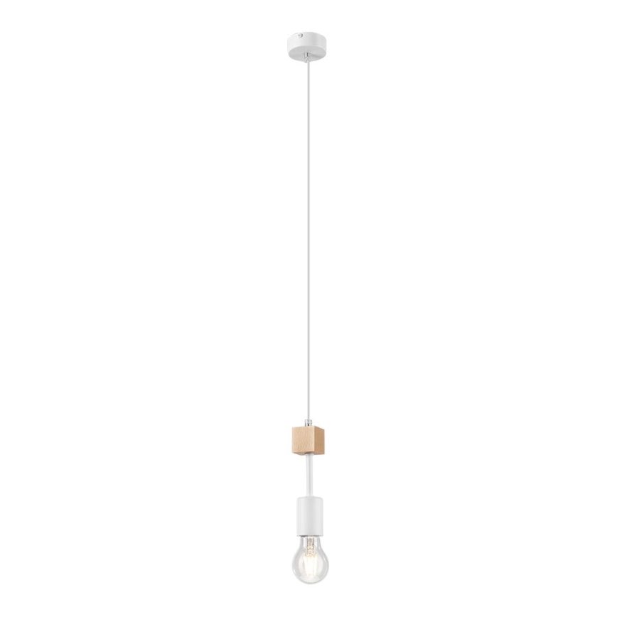 Deckenleuchte an Kabel ORAZIO 1xE27/60W/230V Buche