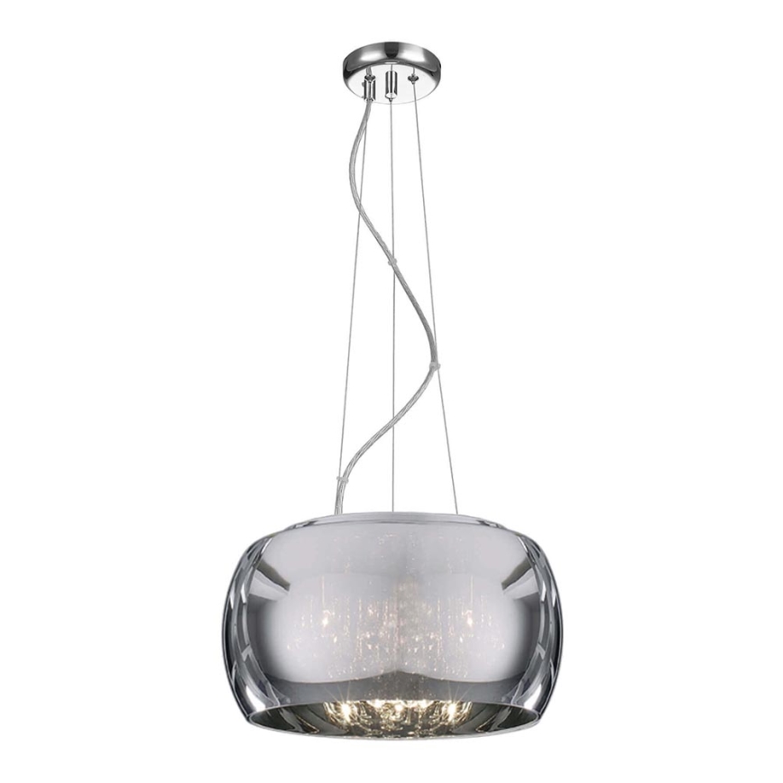 Deckenleuchte an Kabel ORCHIDEE 5xG9/3W/230V glänzender Chrom