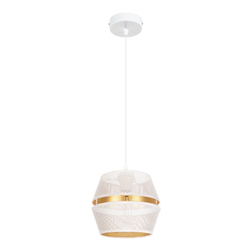 Deckenleuchte an Kabel PARIS 1xE27/60W/230V weiß/gold