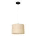 Deckenleuchte an Kabel RATTAN 1xE27/60W/230V Ø 25 cm Rattan