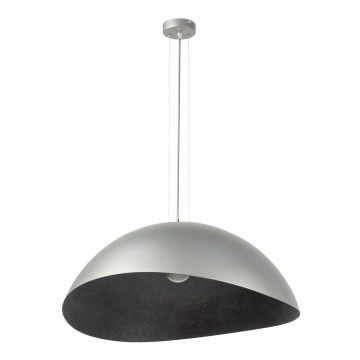 Deckenleuchte an Kabel SOLARIS 1xE27/60W/230V Ø 48 cm silber/schwarz