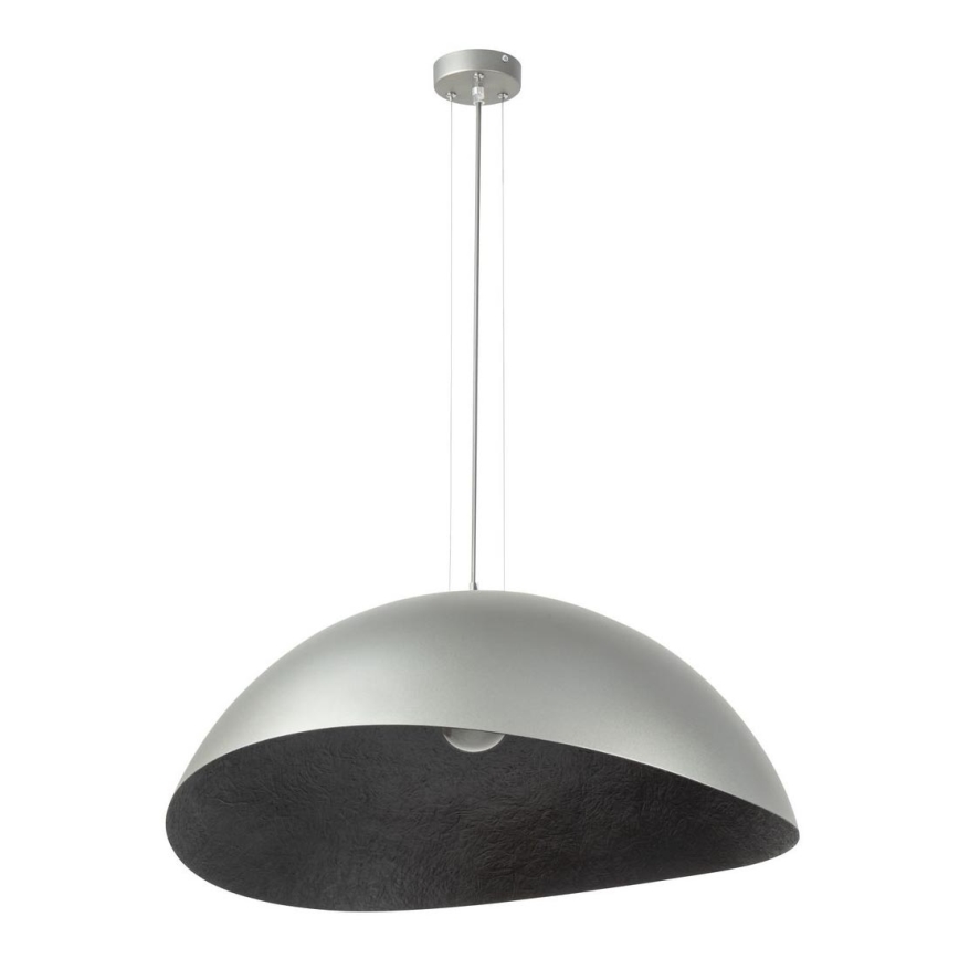 Deckenleuchte an Kabel SOLARIS 1xE27/60W/230V Ø 48 cm silber/schwarz