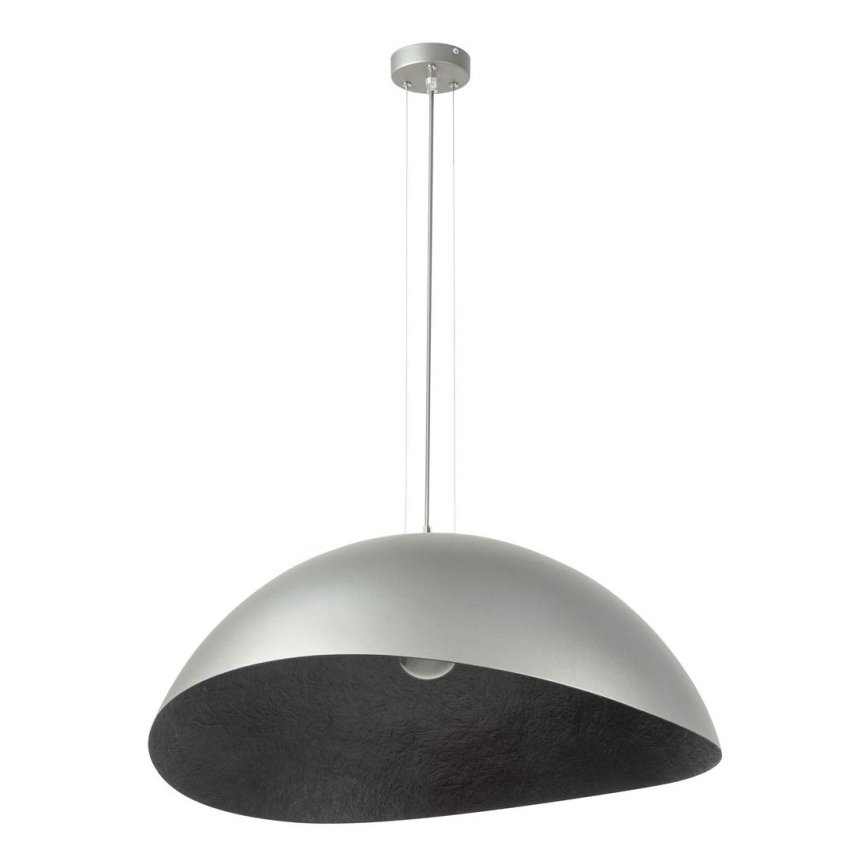 Deckenleuchte an Kabel SOLARIS 1xE27/60W/230V Ø 89 cm silber/schwarz