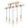 Deckenleuchte an Seil LEON 5xE27/60W/230V Buche
