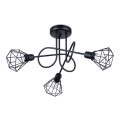Deckenleuchte an Stange ARTEMIS 3xE14/40W/230V Schwarz