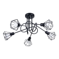 Deckenleuchte an Stange ARTEMIS 5xE14/40W/230V Schwarz