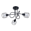 Deckenleuchte an Stange BELUCI 3xE14/40W/230V schwarz