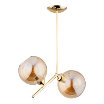 Deckenleuchte an Stange LALEN 2xE27/60W/230V beige