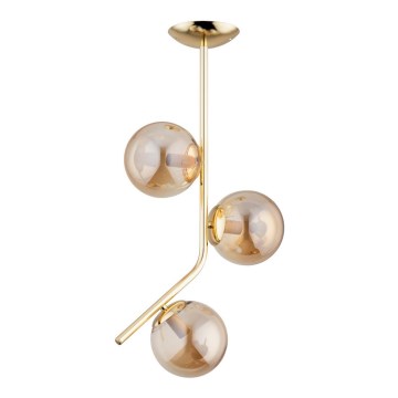 Deckenleuchte an Stange LALEN 3xE14/40W/230V Beige