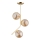 Deckenleuchte an Stange LALEN 3xE14/40W/230V Beige