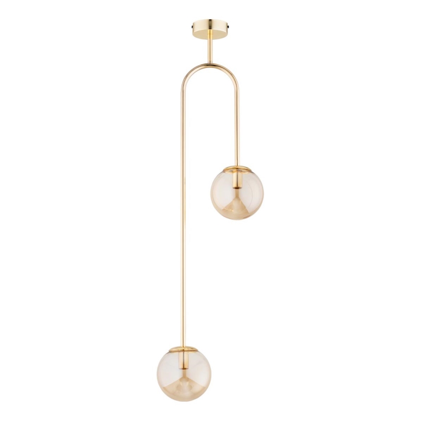 Deckenleuchte an Stange VECTOR 2xE14/10W/230V golden