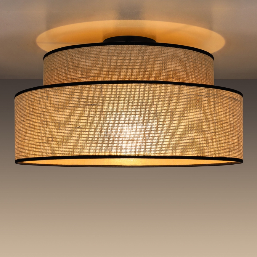Deckenleuchte BOHO 1xE27/60W/230V d 40 cm beige