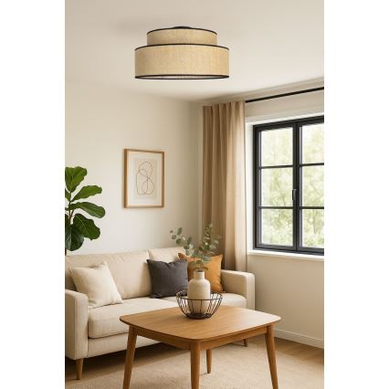 Deckenleuchte BOHO 1xE27/60W/230V d 40 cm beige