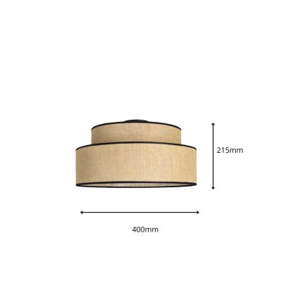 Deckenleuchte BOHO 1xE27/60W/230V d 40 cm beige