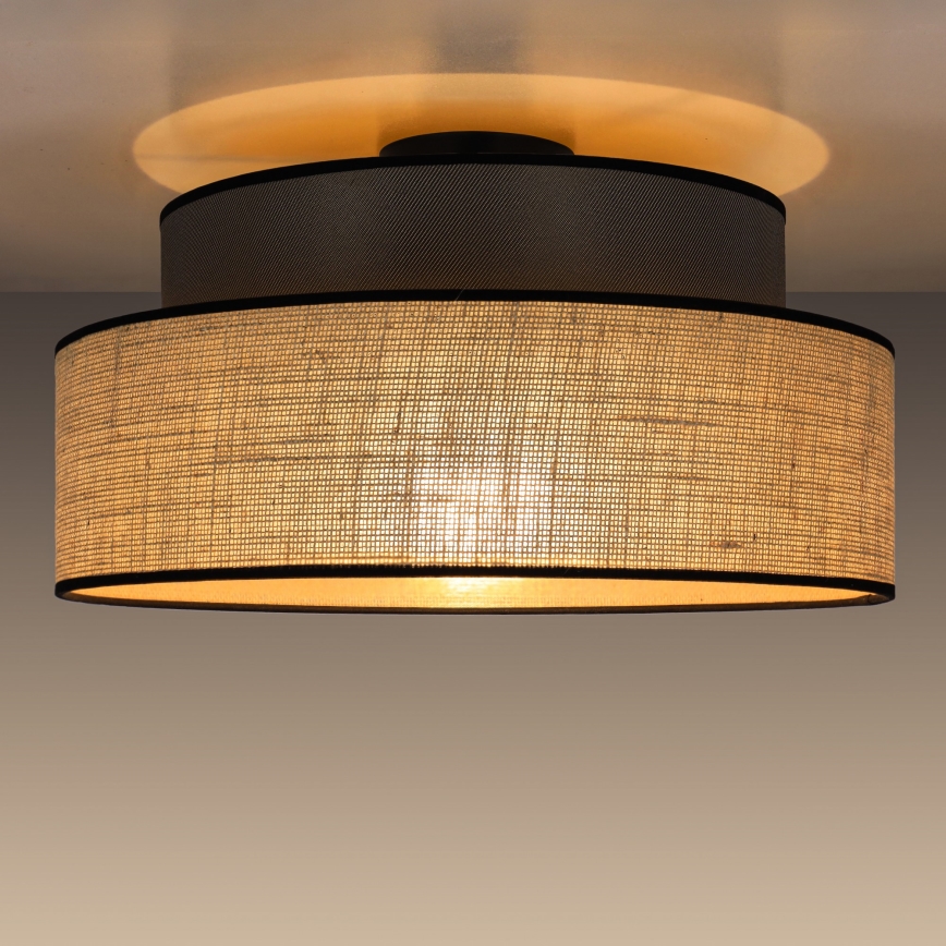 Deckenleuchte BOHO 1xE27/60W/230V d 40 cm braun/beige