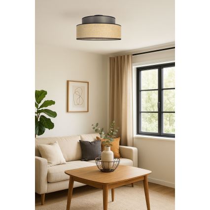 Deckenleuchte BOHO 1xE27/60W/230V d 40 cm braun/beige