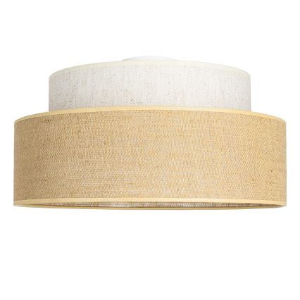 Deckenleuchte BOHO 1xE27/60W/230V d 40 cm cremefarben/beige